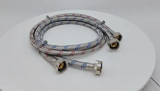 Washing Machine Discharge Hose with Blue and Red Wire