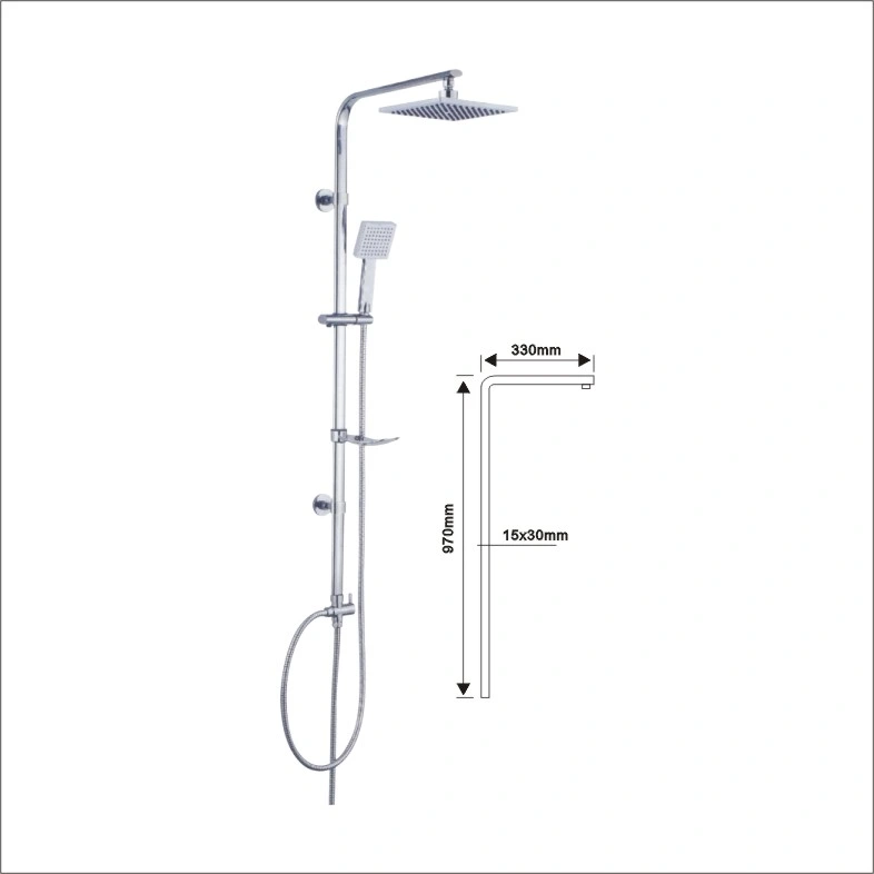 High Sliding Bar Shower Set