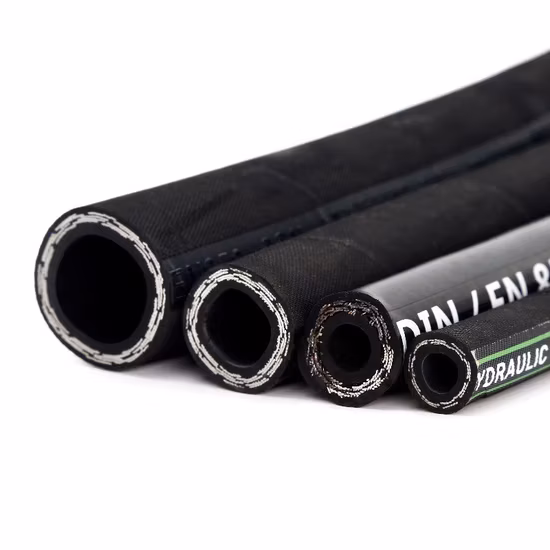 High Pressure Hydraulic Rubber Hose Wire Braided Spiral Flexible Rubber Oil Hose
