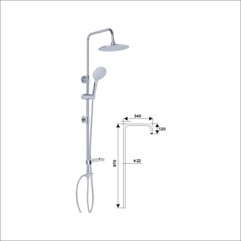 New Type High Sliding Bar Shower Set/Shower/Shower Head